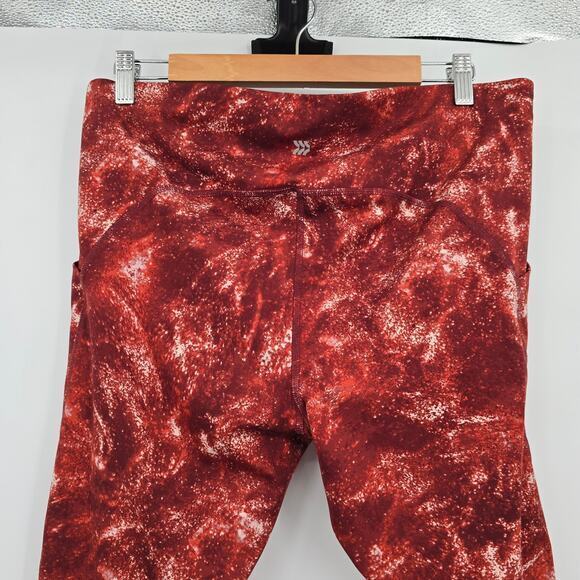 All In Motion Women's Perforated Mesh Leg Opening Active Leggings Orange XXL‎ - Picture 4 of 9